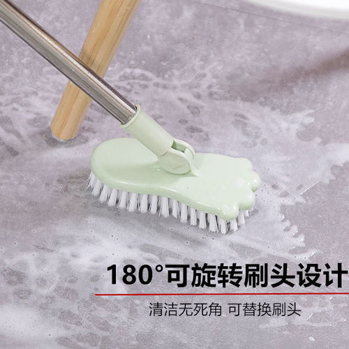 长柄地板刷家用浴室厨房瓷砖卫生间刷地的神器洗厕所刷子硬毛清洁