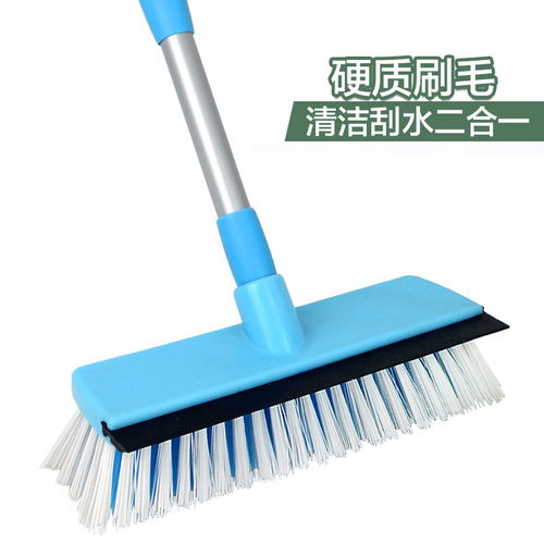 优丽屋 伸缩长柄硬毛刷地刷子卫生间地板清洁刷室外浴室洗地刷